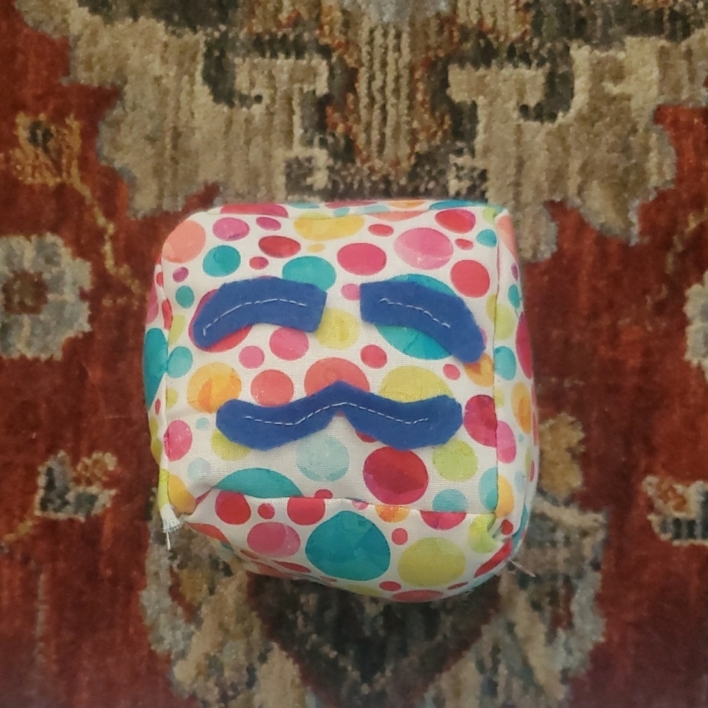 Handmade SlimeCube - Colorful Polka Dot SleepHappy